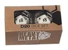 Heavy Metal D20 Dice Set - White